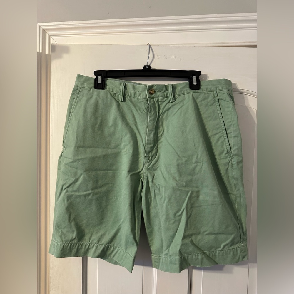 Polo Ralph Lauren Men’s 9” Size 34 Shorts/ Chinos Green Stretch Classic Fit